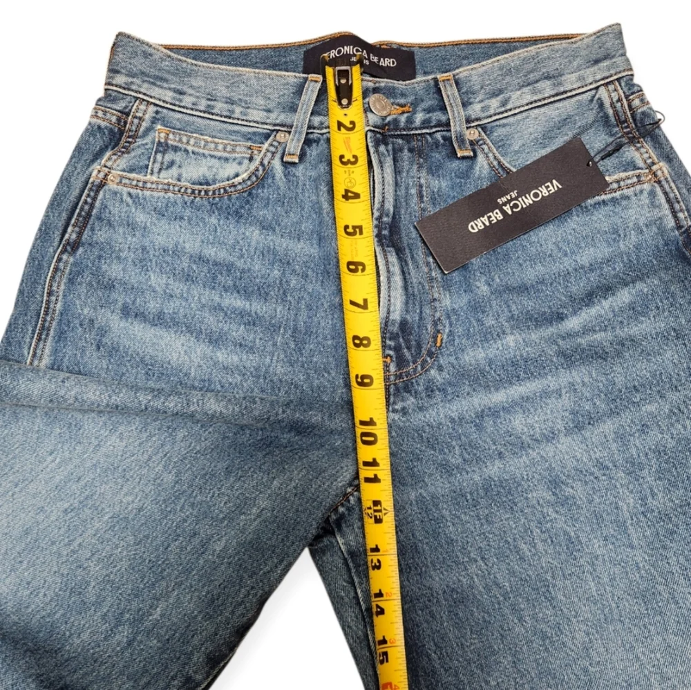 VERONICA BEARD New TAYLOR High Rise Wide Legs Blue Jeans In Rebel Stone Size 29 - Picture 13 of 15